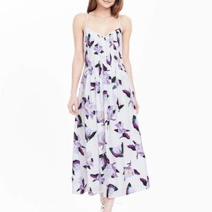 Banana republic floral white dress